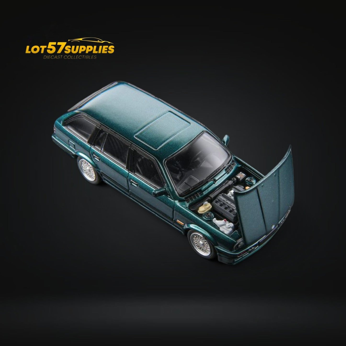 Mortal BMW E30 Touring Wagon Pearl Green 1:64