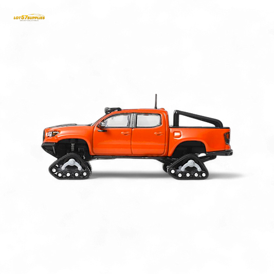 GCD Toyota Tacoma Orange Red 3PMSF Tires 1:64