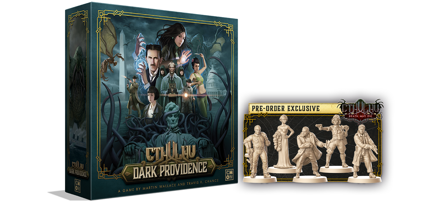 Cthulhu: Dark Providence with exclusive Cthulhu: Death May Die Investigators