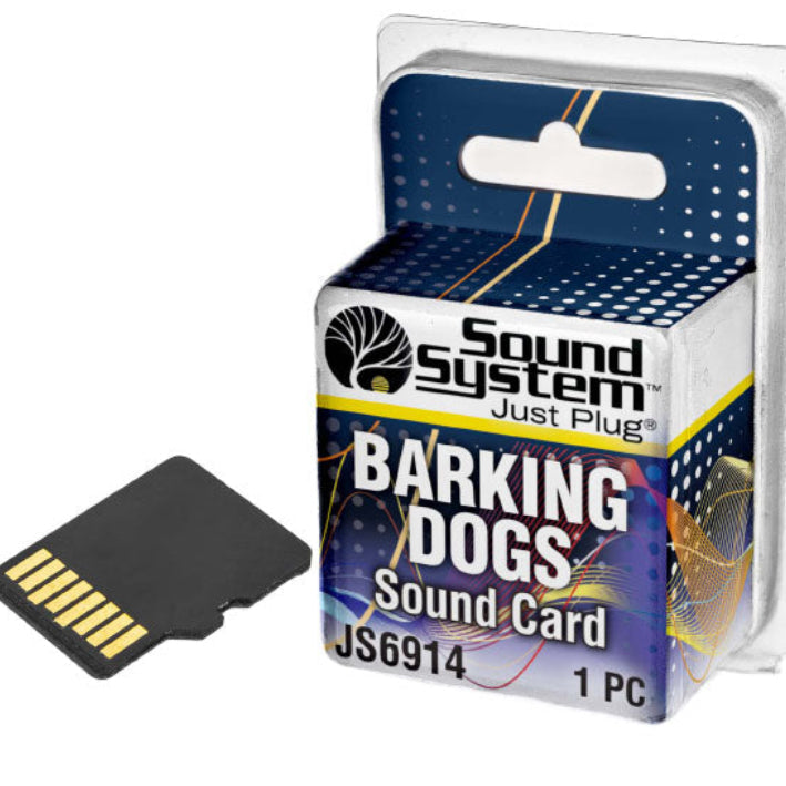 Woodland Scenics JS6914 Just Plug Sound Card Barking Dogs Model Railroad