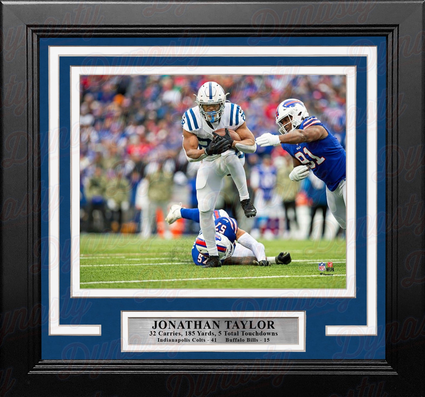 Jonathan Taylor 5 Touchdown Game Indianapolis Colts 8" x 10" Framed Football Photo