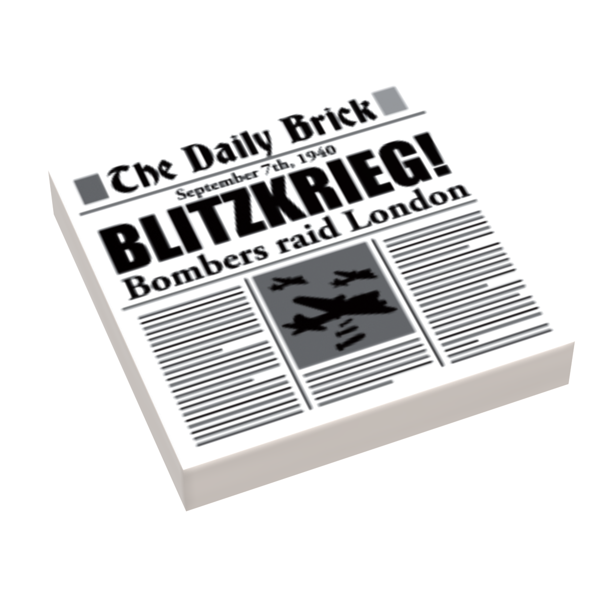 Blitzkreig (London Invasion) WW2 Newspaper (2x2 Tile)
