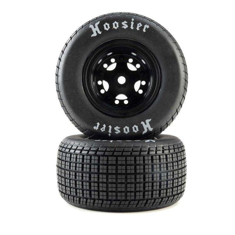 Losi Hoosier Soft Tires Mounted Black Front OR Rear (2) 22S DLM LOS-4247