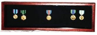 Large Medal Display Case - Cherry
