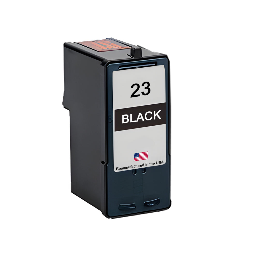 U.S. Remanufactured for Lexmark #23 18C1523 Black Ink Cartridge