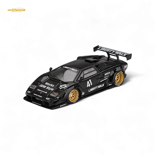 Mini GT Lamborghini Countach LB-WORKS Black 1:64