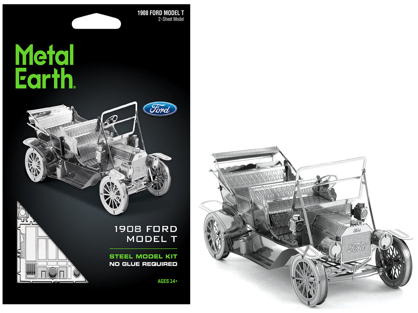 Model Kit 1908 Ford Model T Metal (Moderate Difficulty) Steel Model by Metal Earth - Use code SHOPAPP15 to get 15 percent off free shipping USA