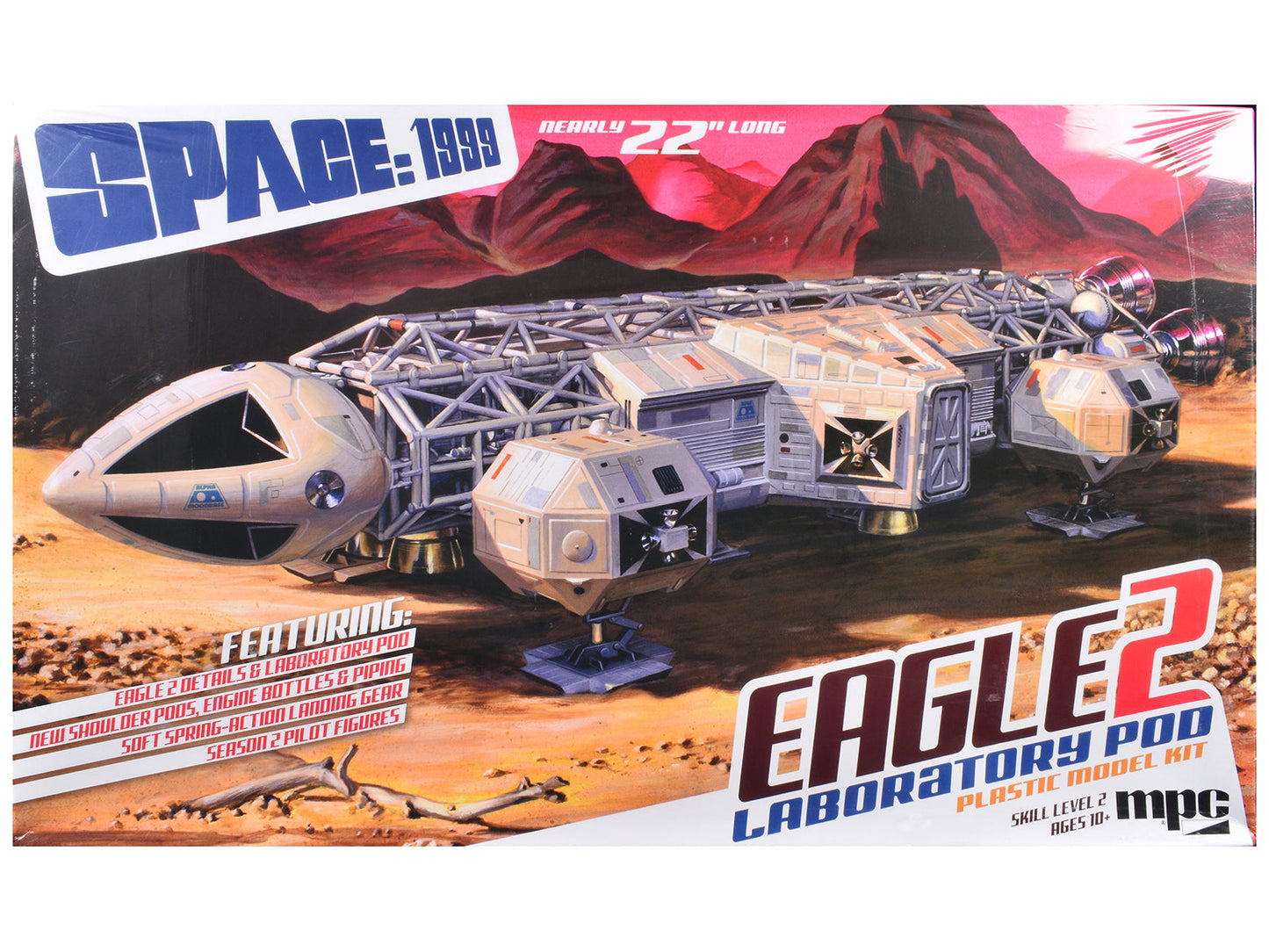Skill 2 Model Kit Eagle 2 Laboratory Pod "Space: 1999" (1975-1977) TV Series 1/48 Scale Model by MPC free shipping USA