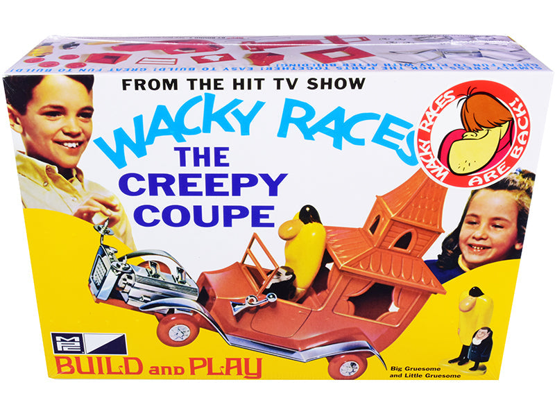 Skill 2 Snap Model Kit The Creepy Coupe with Big Gruesome and Little Gruesome Figurines "Wacky Races" (1968) TV Series 1/25 Scale Model by MPC free shipping USA