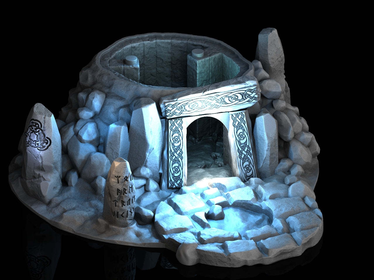 Adrian-3DP4U - Forest Barrow - 28mm