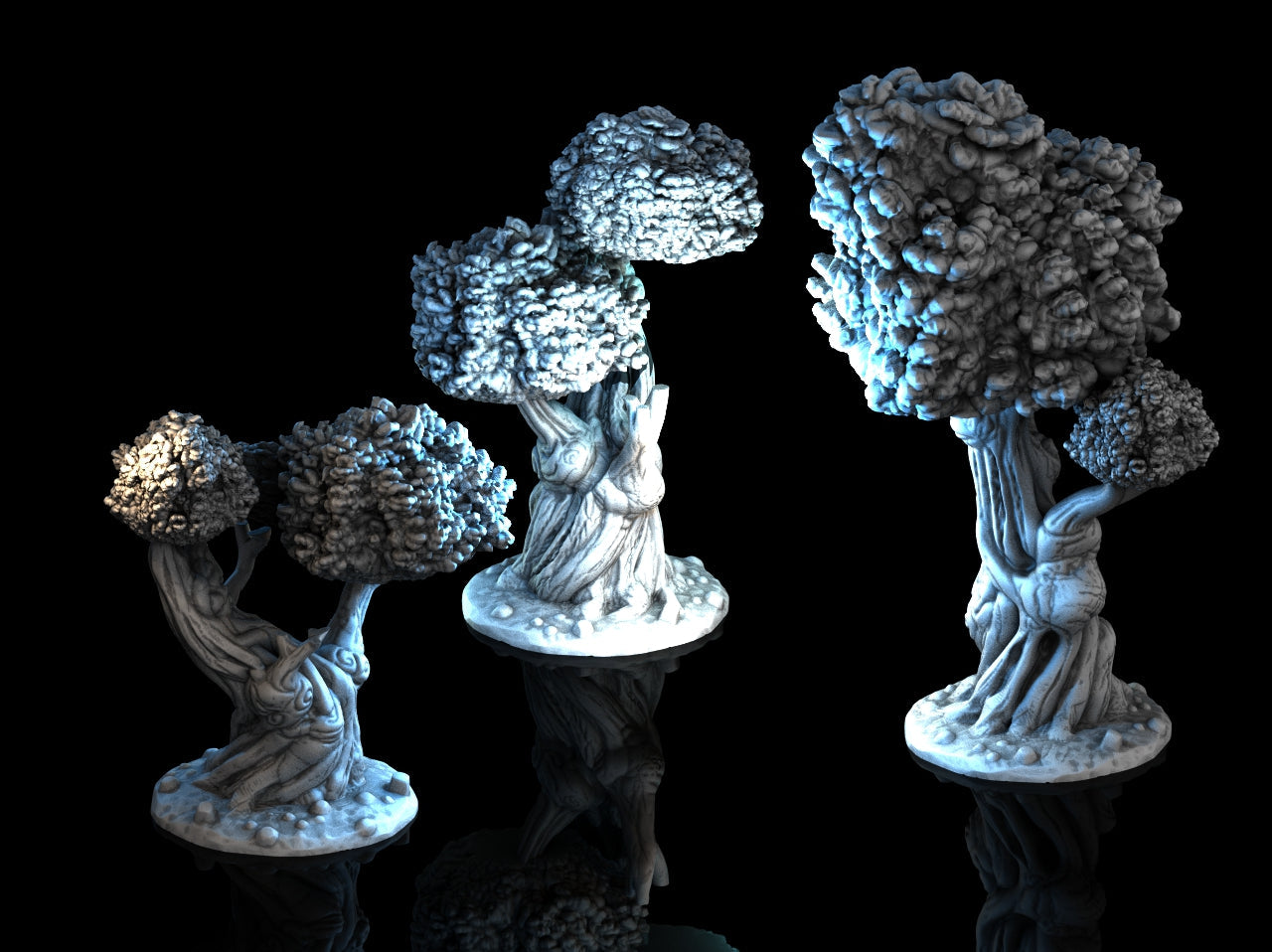 Adrian-3DP4U - Burly Tree Set - 28mm