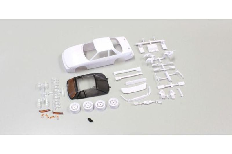Kyosho MZN178 Nissan Silvia S13 White Body Set with Wheels Mini-Z MR-03