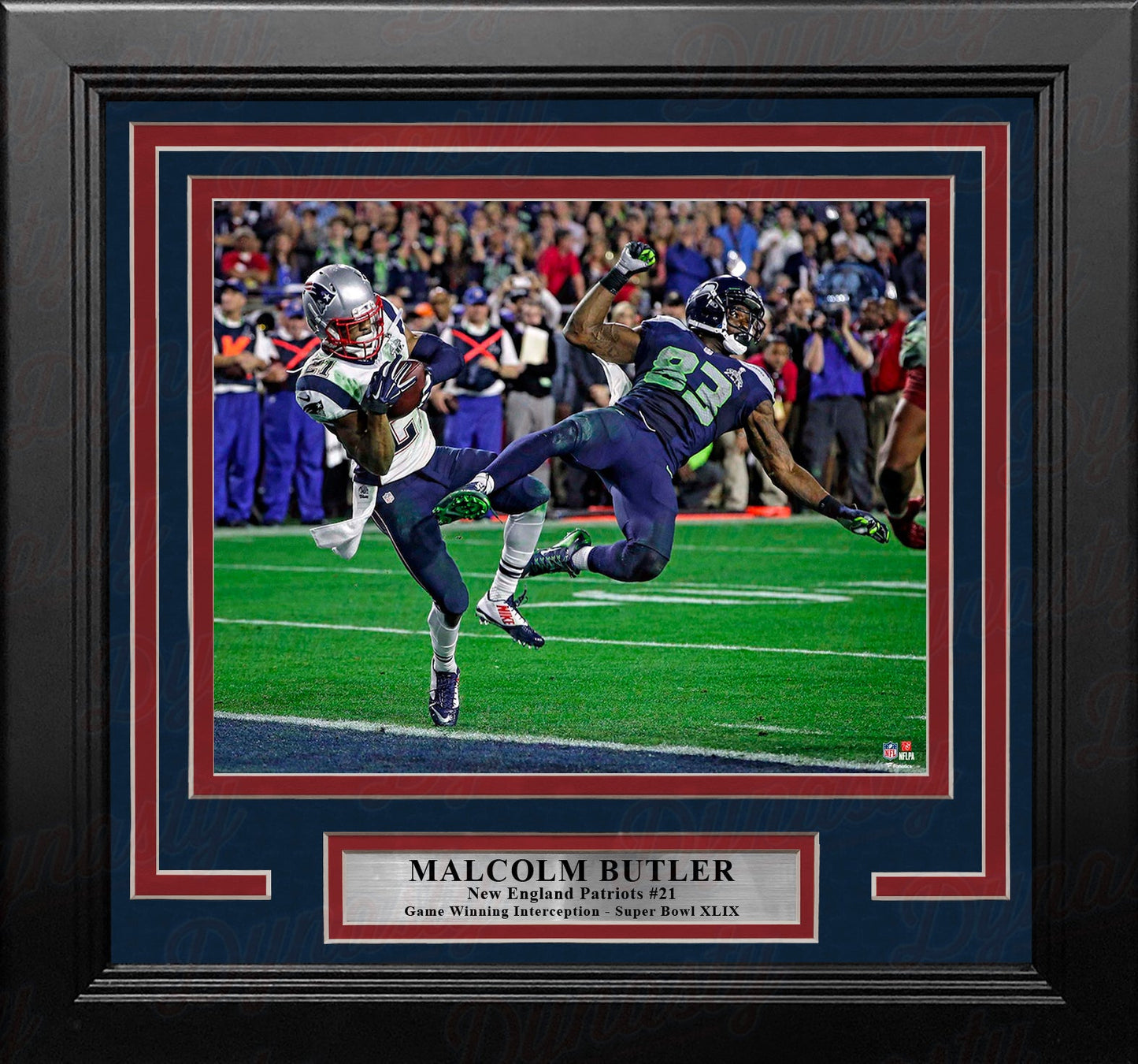 Malcolm Butler Super Bowl Game-Winning Interception New England Patriots 8x10 Framed Football Photo