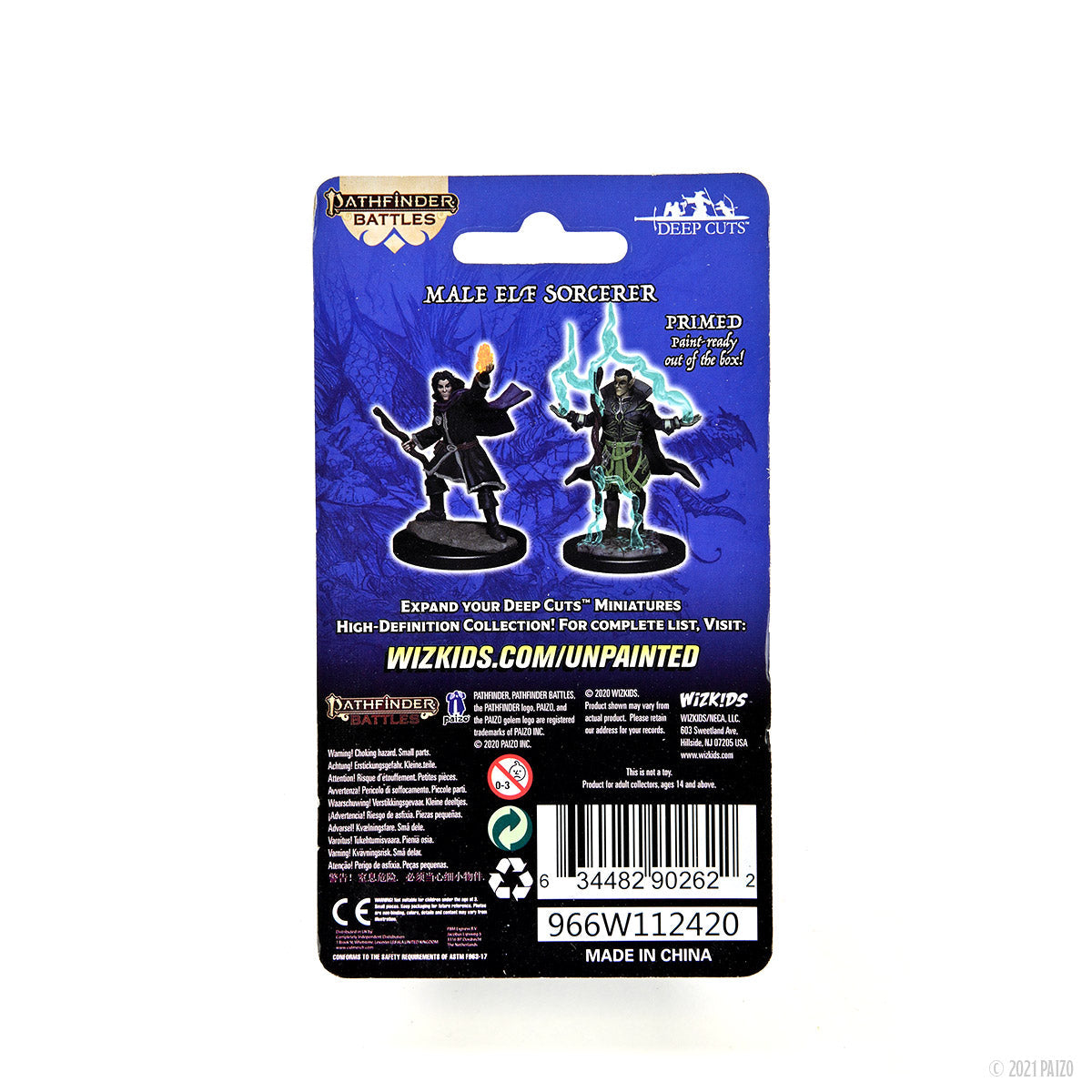 Pathfinder Battles: Deep Cuts - Elf Sorcerer Male