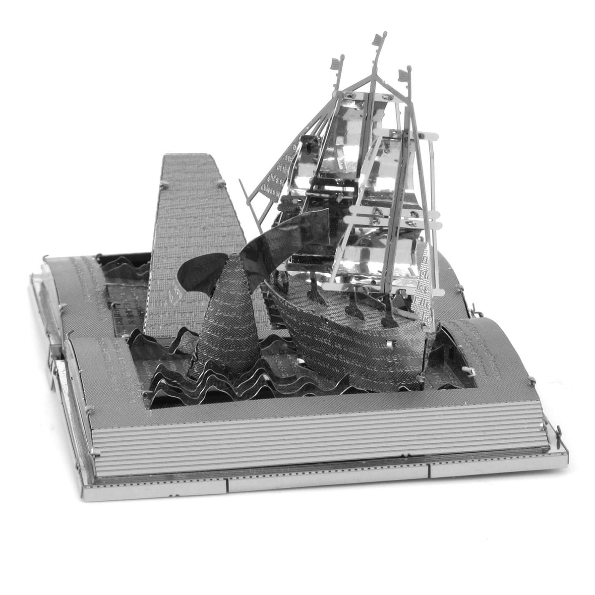 Moby Dick Book Sculpture 3D Steel Model Kit Metal Earth