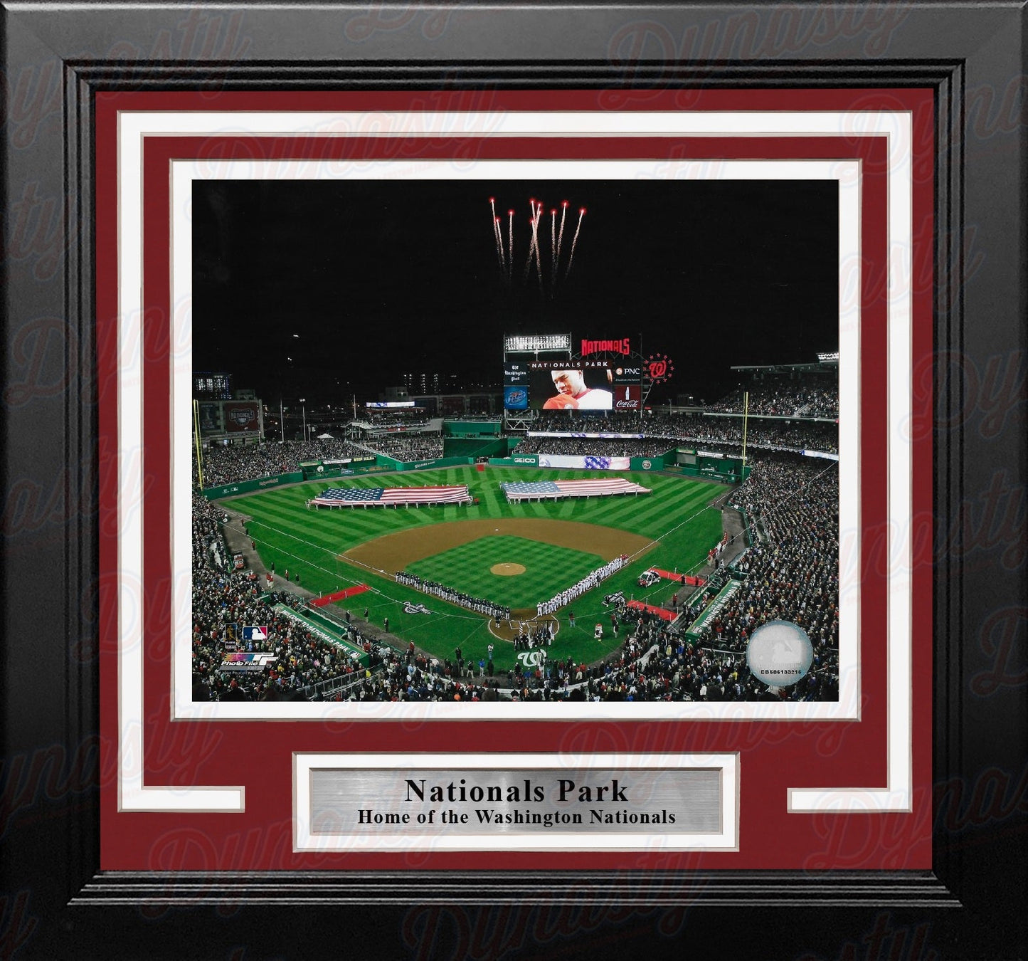 Washington Nationals Fireworks at the Park 8" x 10" Framed Baseball Stadium Photo
