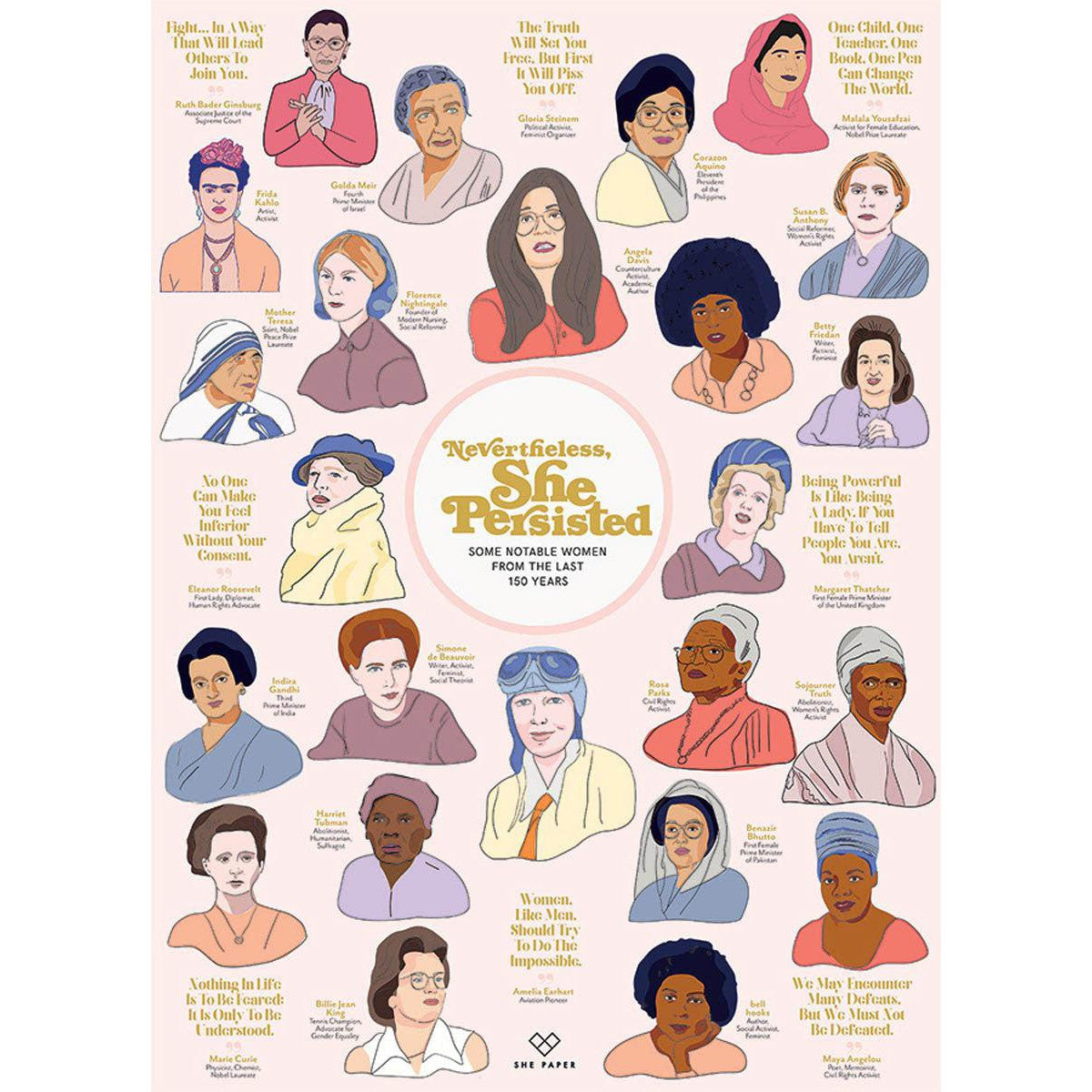 Nevertheless She Persisted 1000 Piece Jigsaw Puzzle Cobble Hill