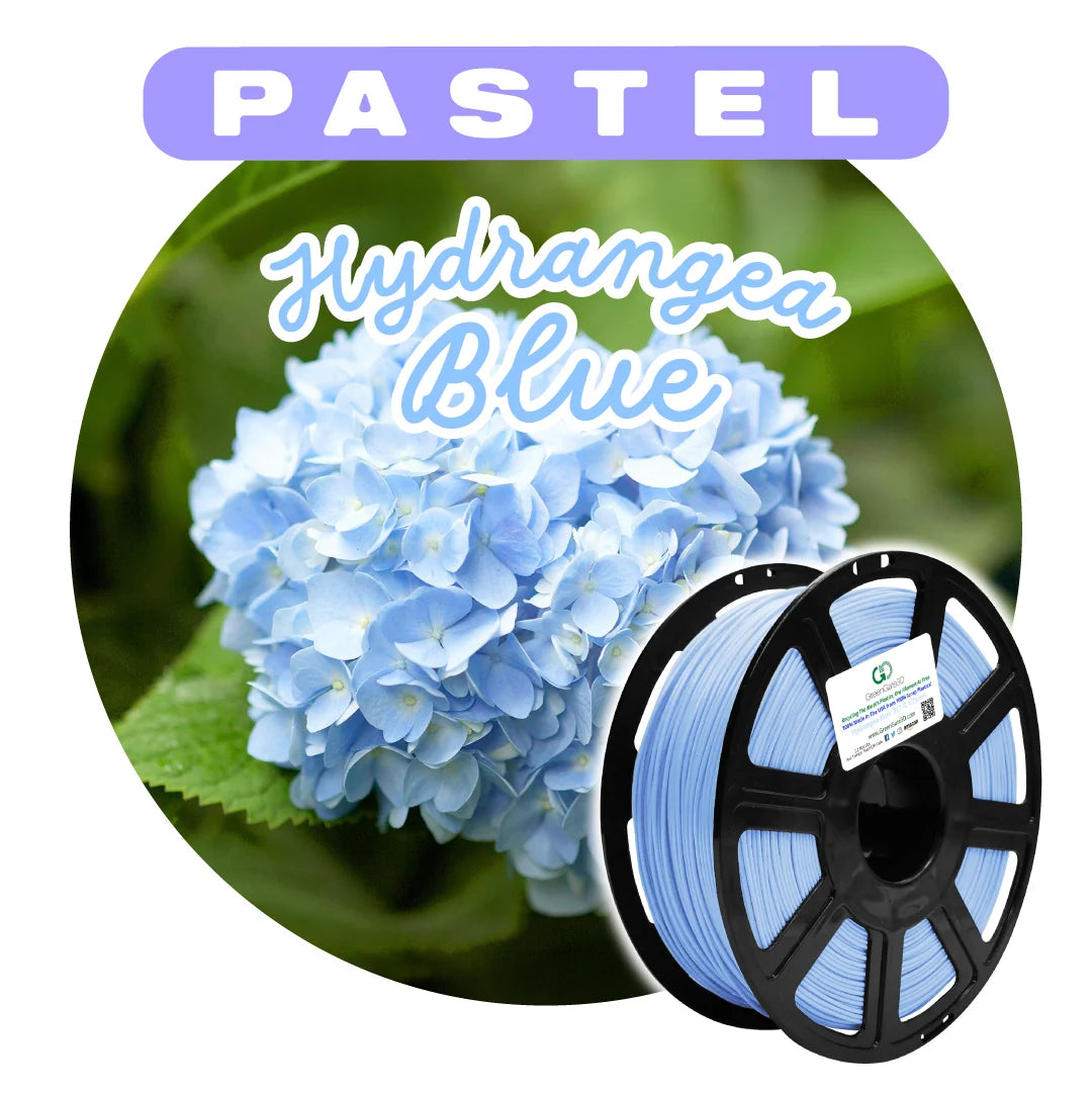 Hydrangea Blue: Recycled PET-G <em>Pastel</em>