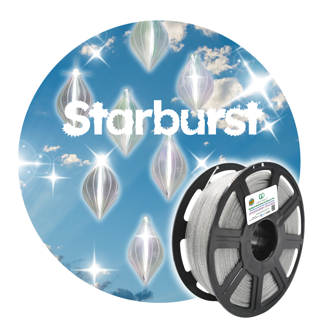 Starburst: Recycled Clear PET-G with ✨️SPARKLES✨️