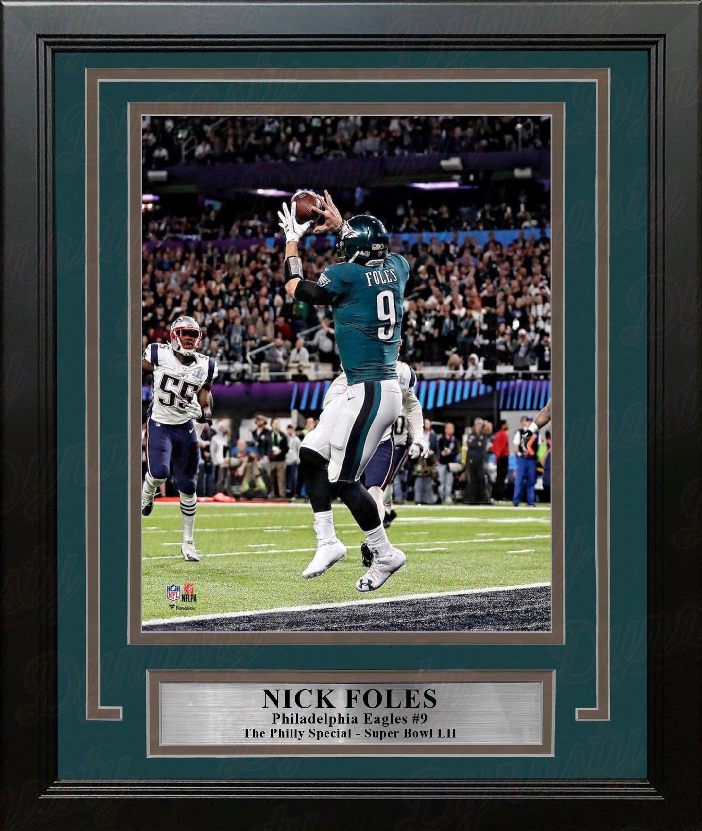 Nick Foles Philadelphia Eagles Super Bowl LII Philly Special TD Catch 8x10 Framed Football Photo