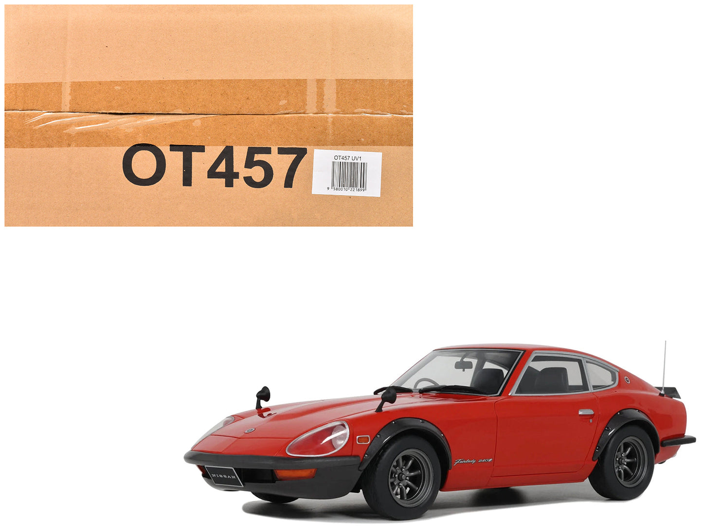 1972 Nissan Fairlady 240ZG RHD (Right Hand Drive) Grand Prix Red Limited Edition to 3000 pieces Worldwide 1/18 Model Car by Otto Mobile free shipping USA