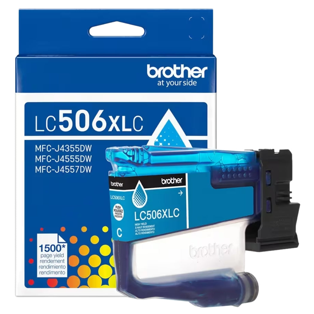 New, Pre-Owned - Brother LC506XL High Yield Cyan Ink Cartridge