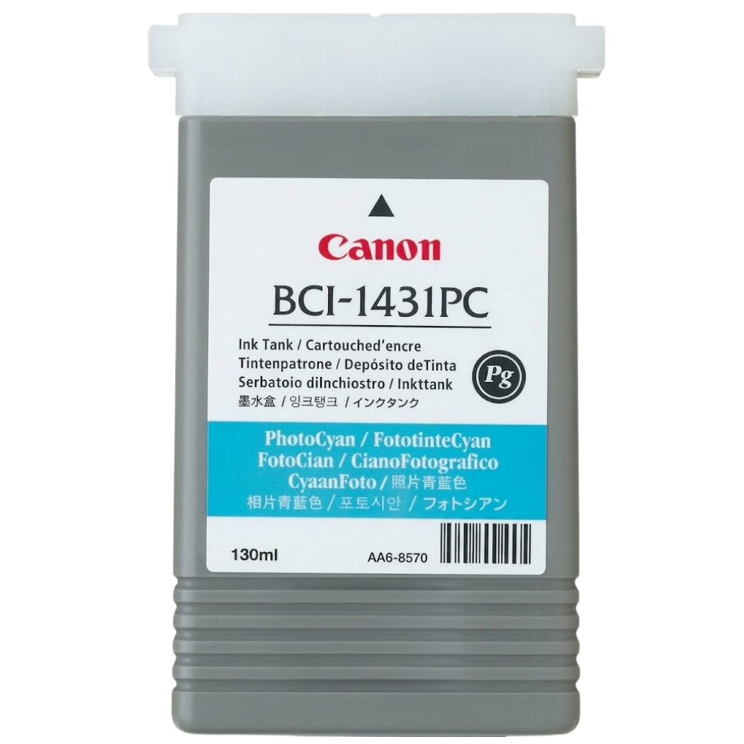 New, Pre-Owned - Canon BCI-1431PC Photo Cyan Ink Cartridge, 8973A001AA