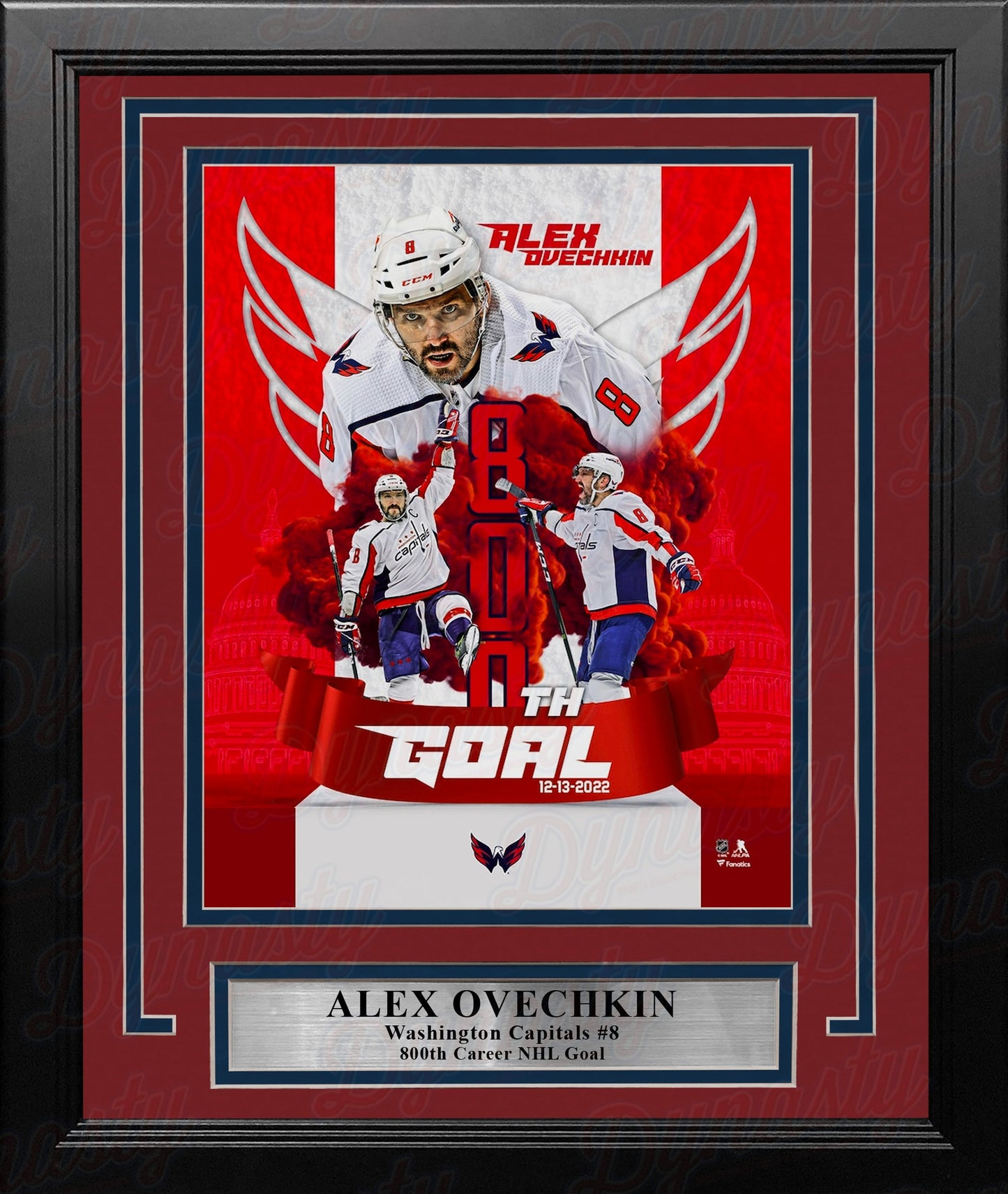 Alex Ovechkin Washington Capitals 800th Career Goal 8" x 10" Framed Hockey Collage Photo