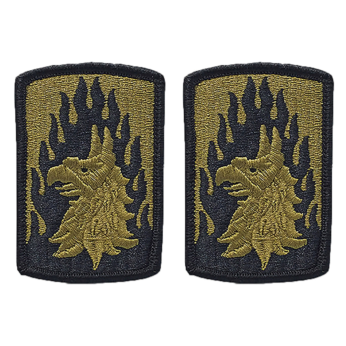 Army 12th Aviation Brigade OCP Patch w/ Hook Fastener (pair)