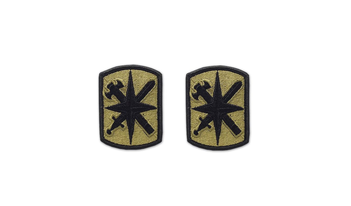 U.S. Army 14th Military police Brigade OCP Patch w/ Hook Fastener (pair)