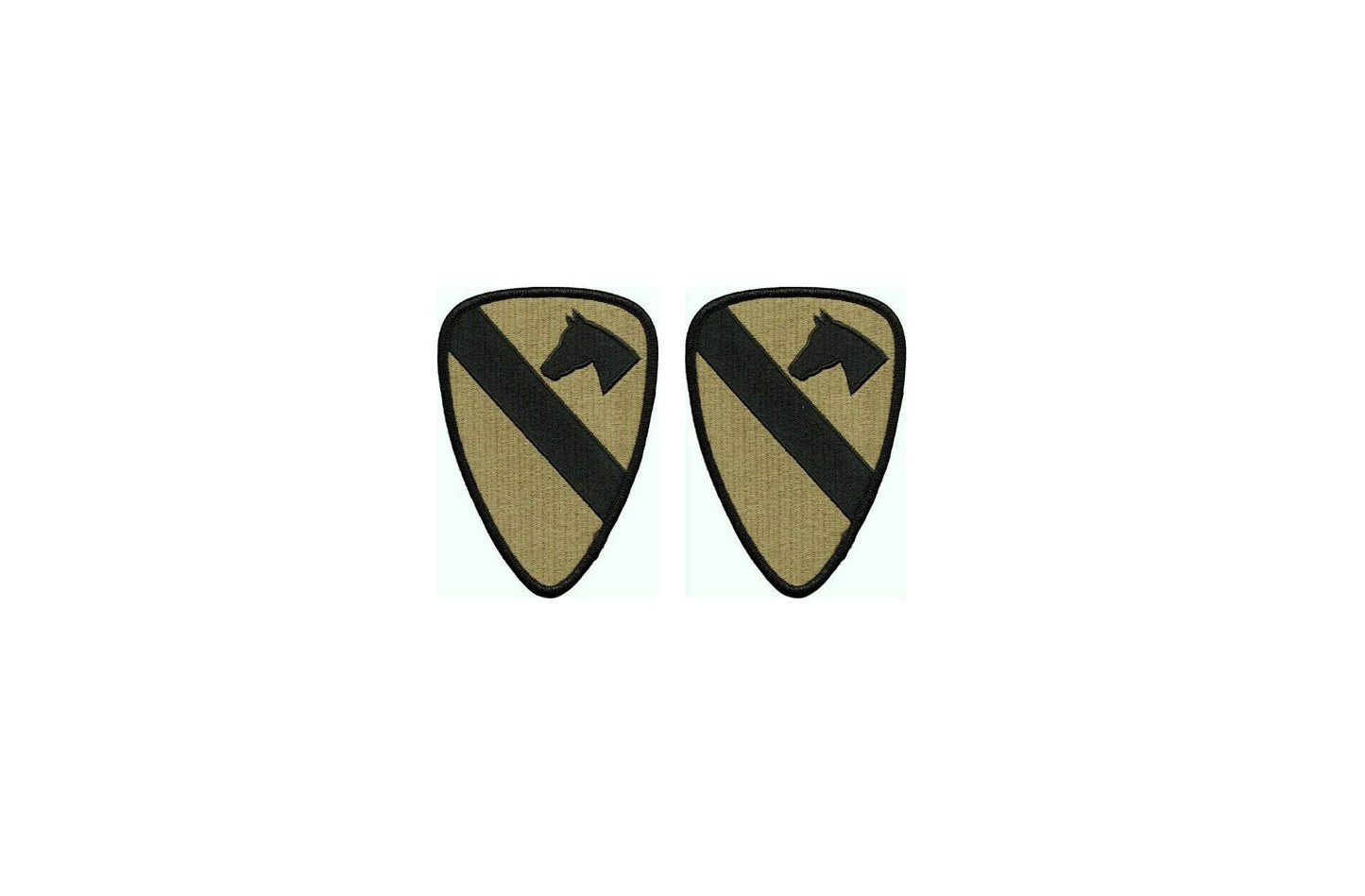 U.S. Army 1st Cavalry Division OCP Patch w/ Hook Fastener (pair)