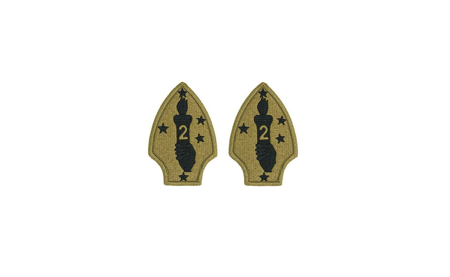 U.S. Army 2nd Marine Division OCP Patch w/ Hook Fastener (pair)
