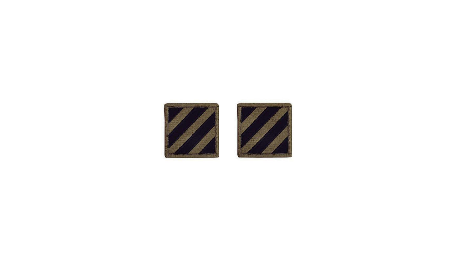 U.S. Army 3rd Infantry Division OCP Patch w/ Hook Fastener (pair)
