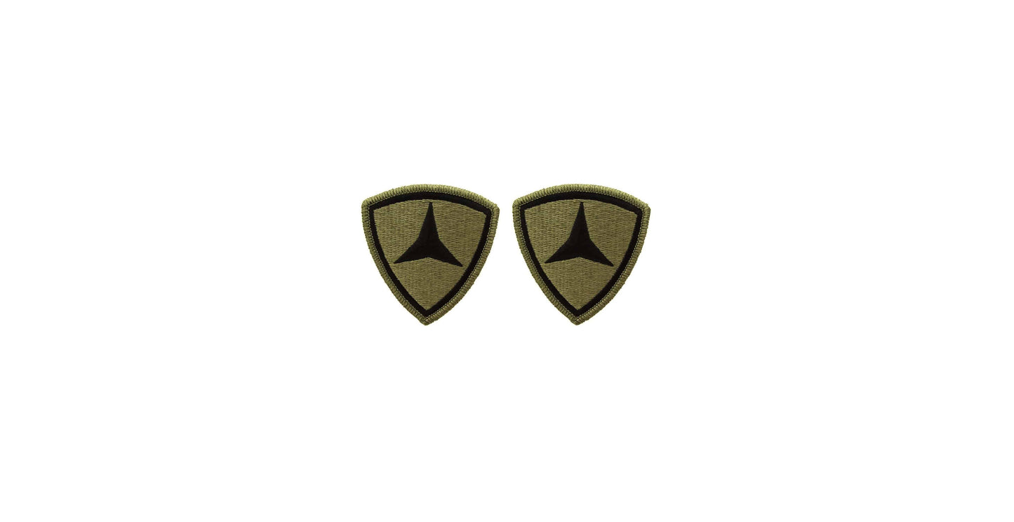 U.S. Army 3rd Marine Division OCP Patch w/ Hook Fastener (pair)