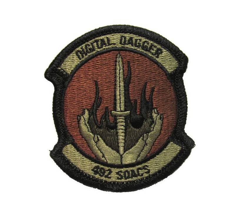 U.S. Air Force Special Operations Advanced Capabilities Squadron OCP Scorpion Spice Brown Patch with Hook Fastener