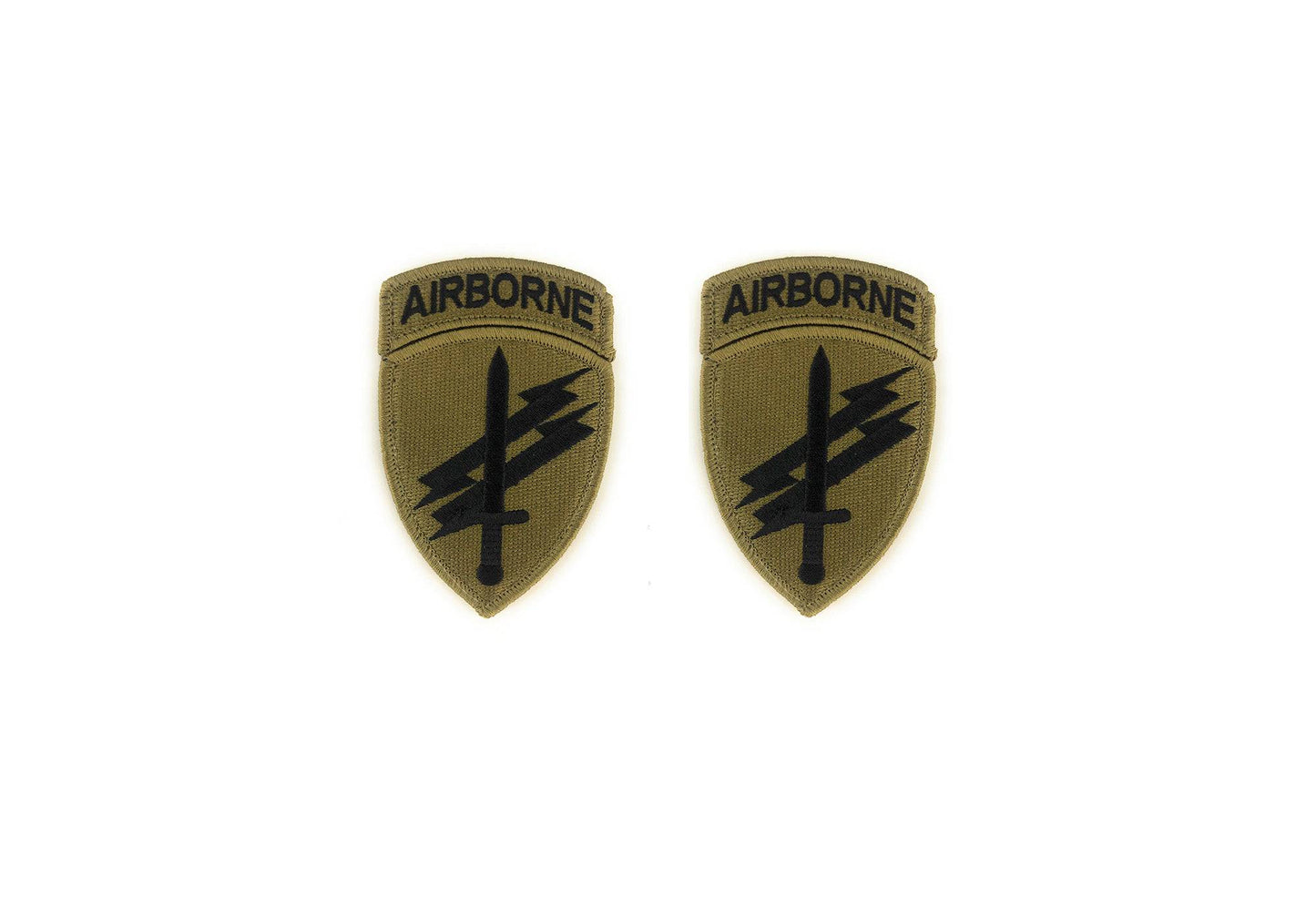 U.S. Army Civil Affairs and Psych Ops OCP Patch w/ Airborne Tab with Hook Fastener (pair)