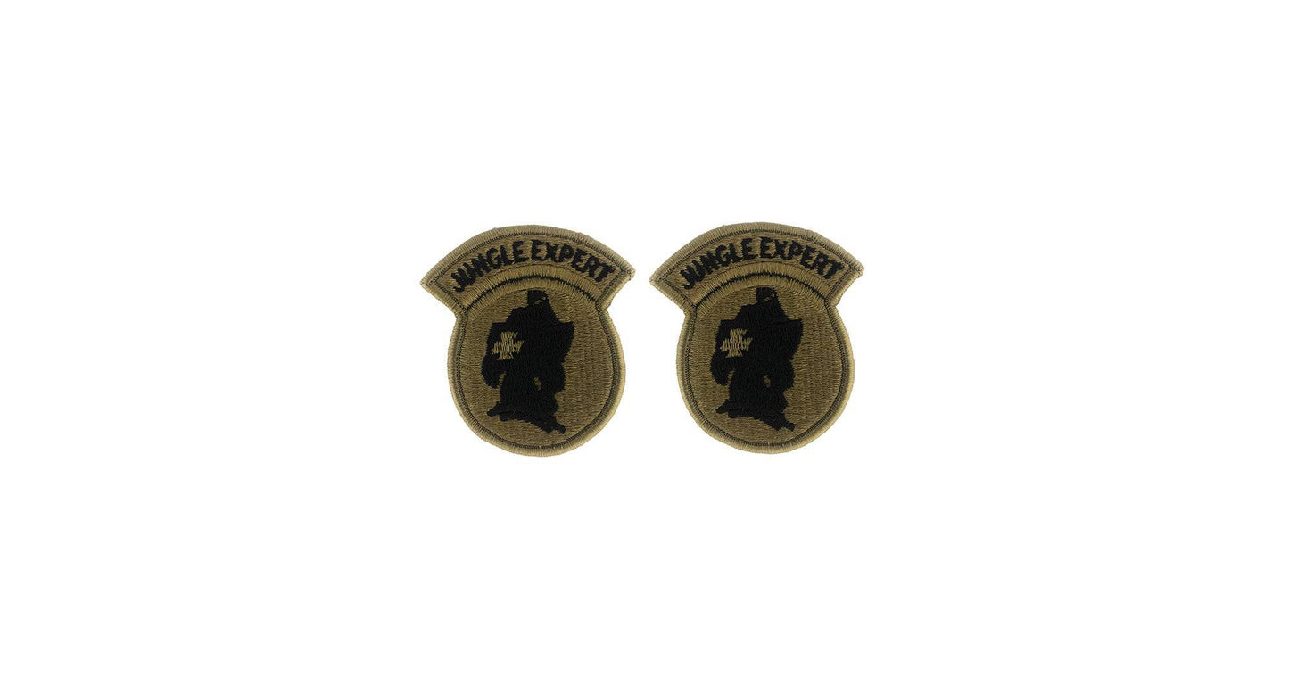U.S. Army Jungle Expert OCP Patch w/ Hook Fastener (pair)
