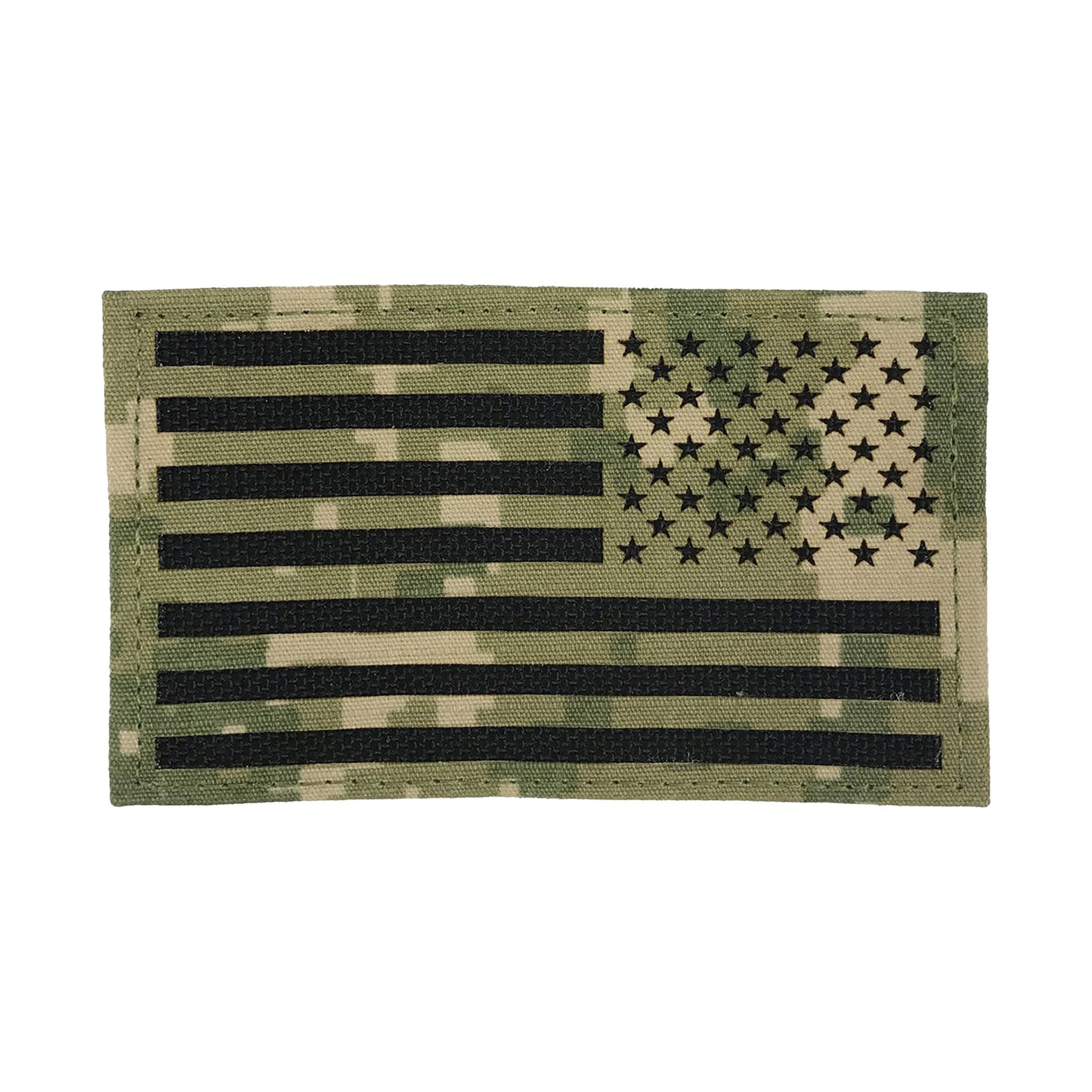 NWUIII Rev U.S. FLAG Laser Cut Patch With Hook Fastener