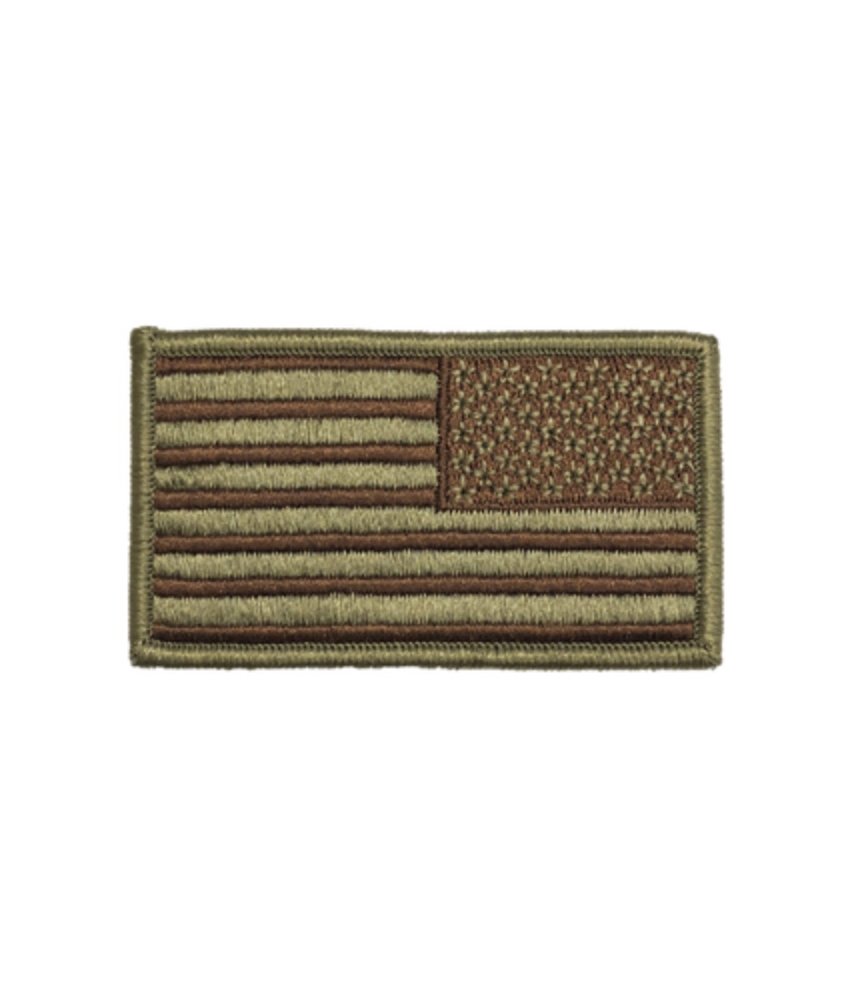 U.S. Air Force OCP Reverse Spice Brown U.S. Flag With Hook Fastener