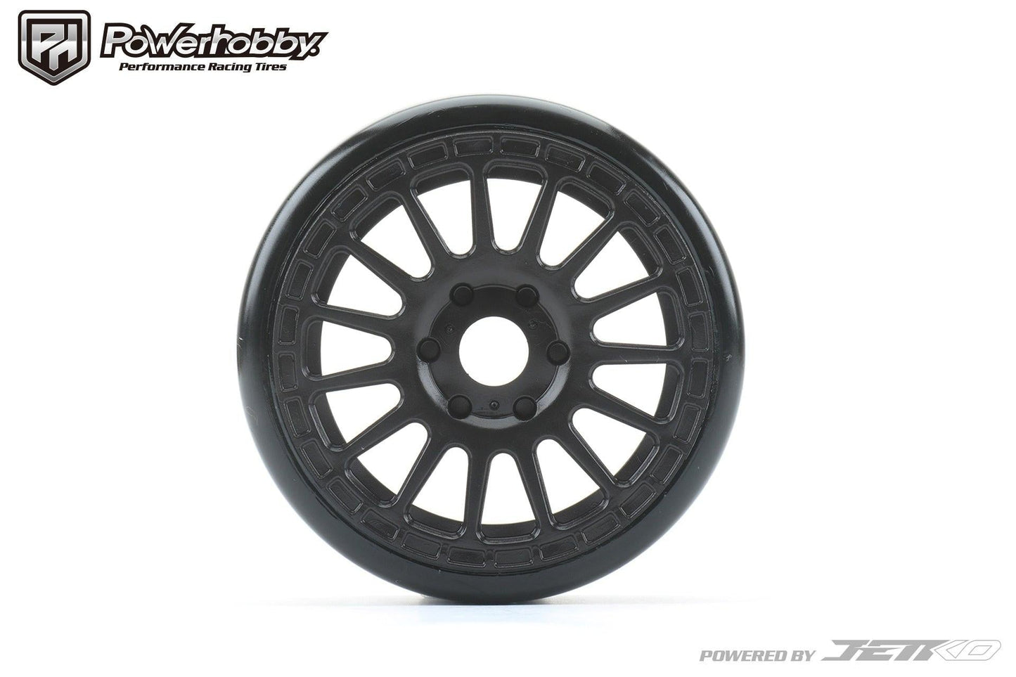 Powerhobby Buster 1/8 GT Slick Belted Mounted Tires 17mm Radial Wheels Super Soft