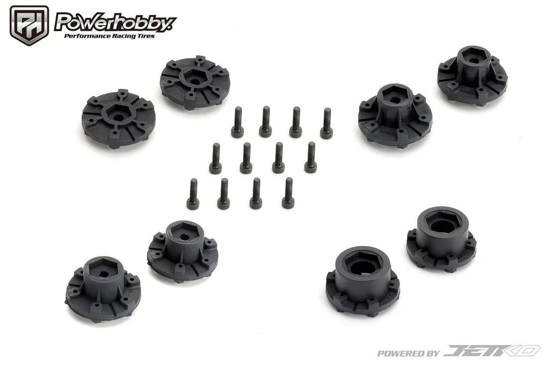 Powerhobby 1/10 2.8" ST Defender Belted Tires (2) w/ Removable Hex Wheels
