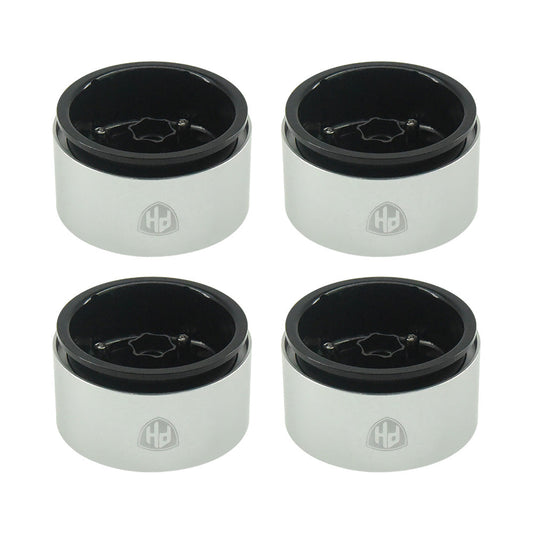 Powerhobby Aluminum 2.2" Beadlock Wheels Black (4) 1/10 Rock Crawler
