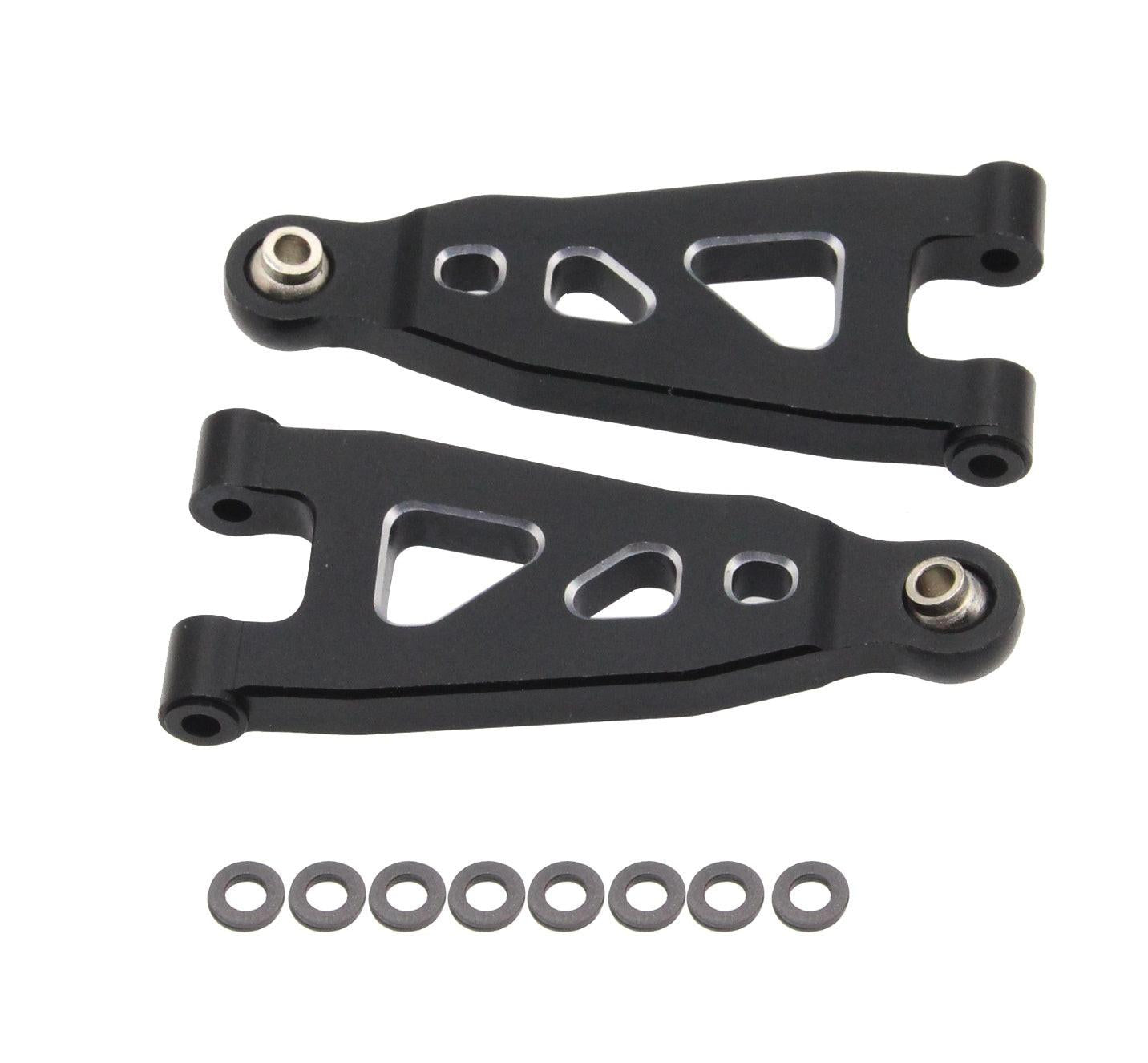 Powerhobby Aluminum Front Lower Arms Black Arrma Mojave Grom / Losi Nascar
