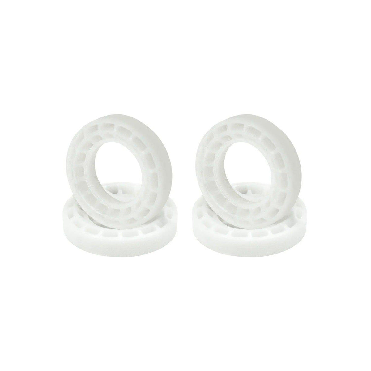 Axial SCX30 35mm Tires with Silicon Insert (4) White