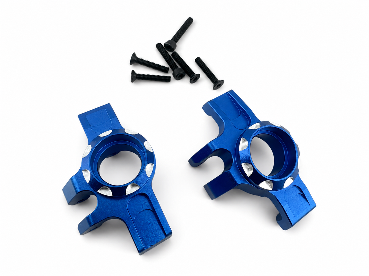 Powerhobby Armma 1/16 Mini Kraton Aluminum Front Hubs / Knuckles Blue