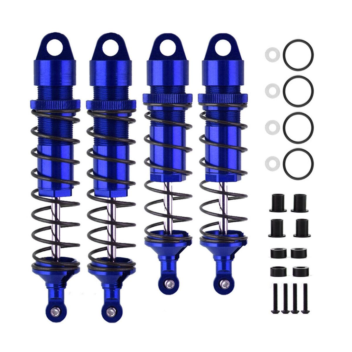 Powerhobby Aluminum Front & Rear Shocks Blue (4) FOR Traxxas Sledge