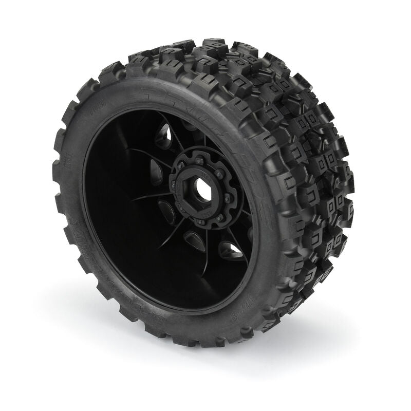 Pro-Line Badlands MX57 5.7" Tires Mounted 24mm Hex (2) X-Maxx kraton 8s