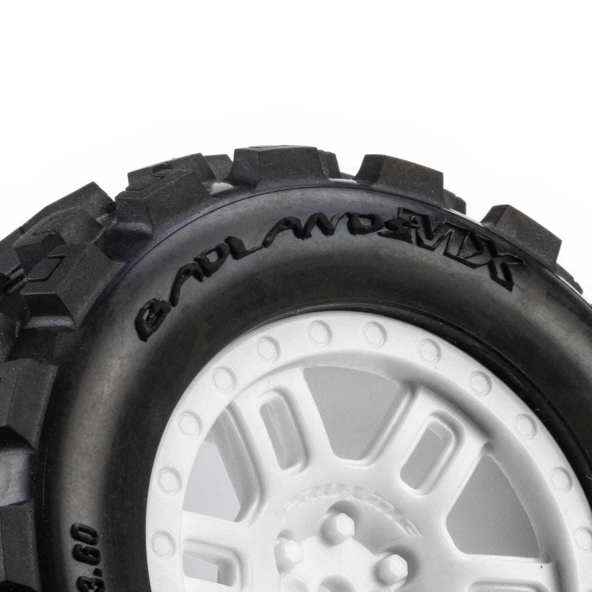 Pro-Line 1/16 Badlands MX Tires White ARRMA Mini Kraton (2)