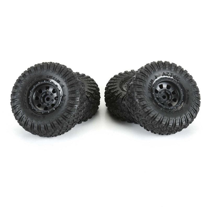 Pro-Line 1031910 1/30 Aztek Front/Rear Mounted Black Clobber (4) for Axial SCX30