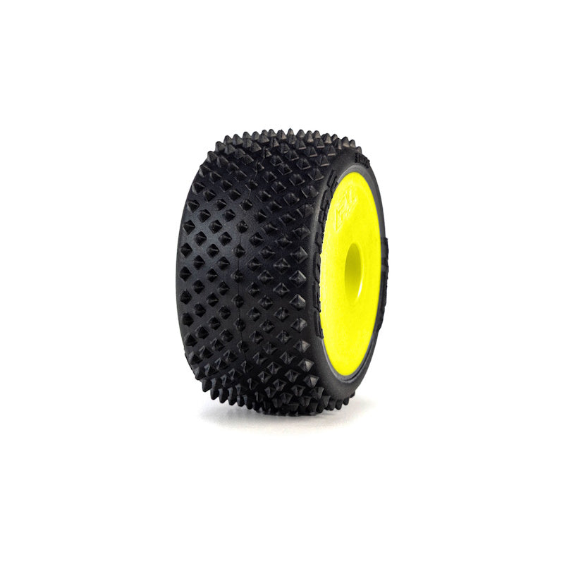 Pro-Line 1035612 1/28 Prism Front/Rear Carpet Tires Mounted Yellow Losi Micro-T